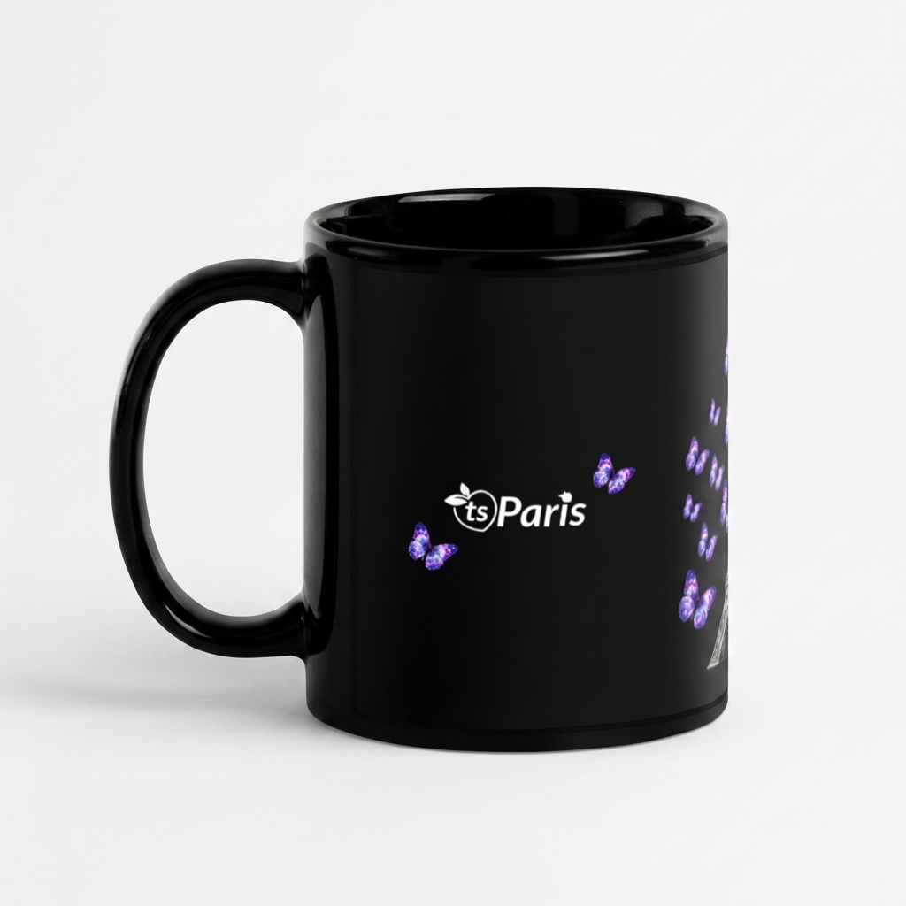 tsgabrielle® • Paris - La Tour Eiffel • Glossy Mug • Black • Ceramic • 2 Sizes - View 3