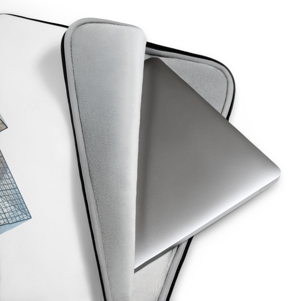 tsgabrielle® • Paris - The Louvre Pyramid • Laptop Sleeve • 2 Sizes - 13" and 15"