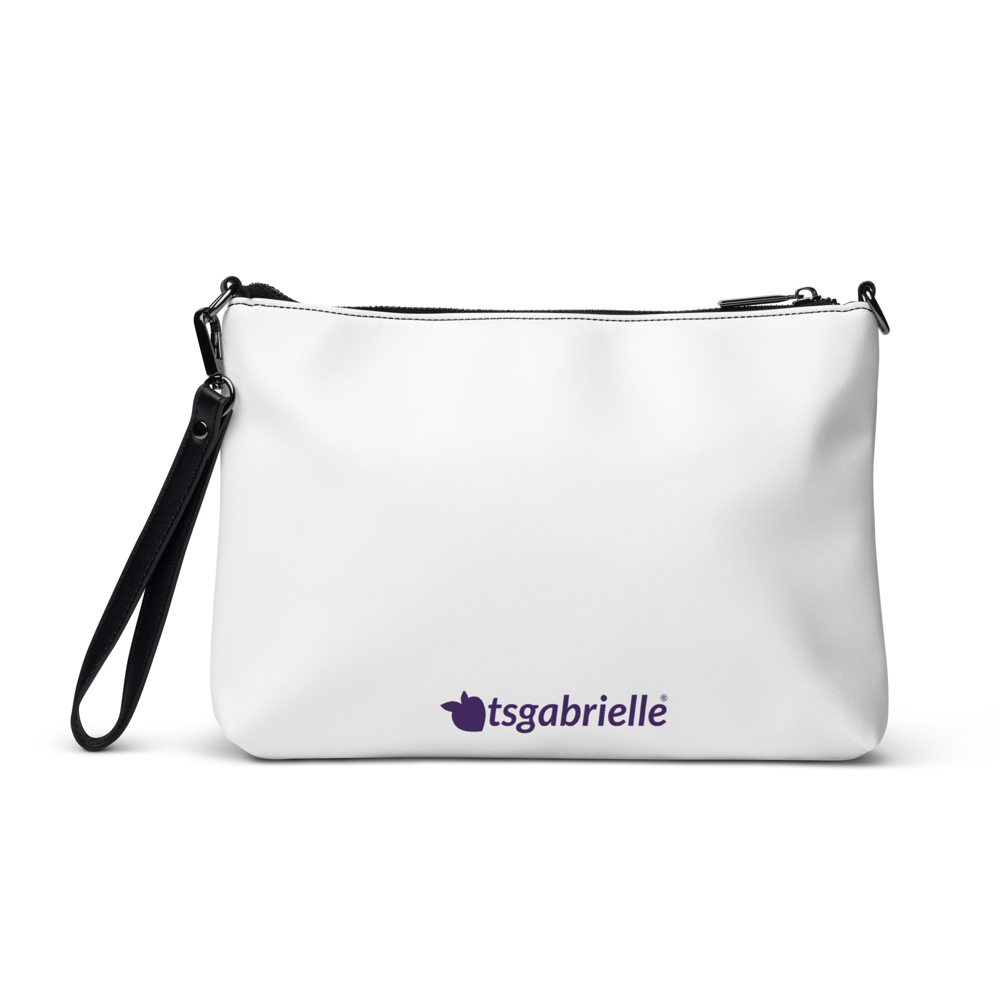 tsgabrielle® • Paris - Notre-Dame Cathedral • Crossbody Bag • White • 11″ × 8″