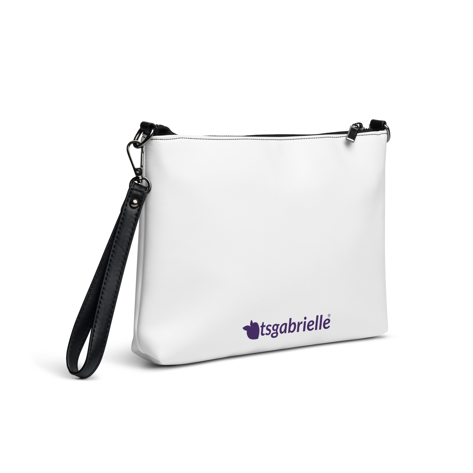tsgabrielle® • Paris - Notre-Dame Cathedral • Crossbody Bag • White • 11″ × 8″