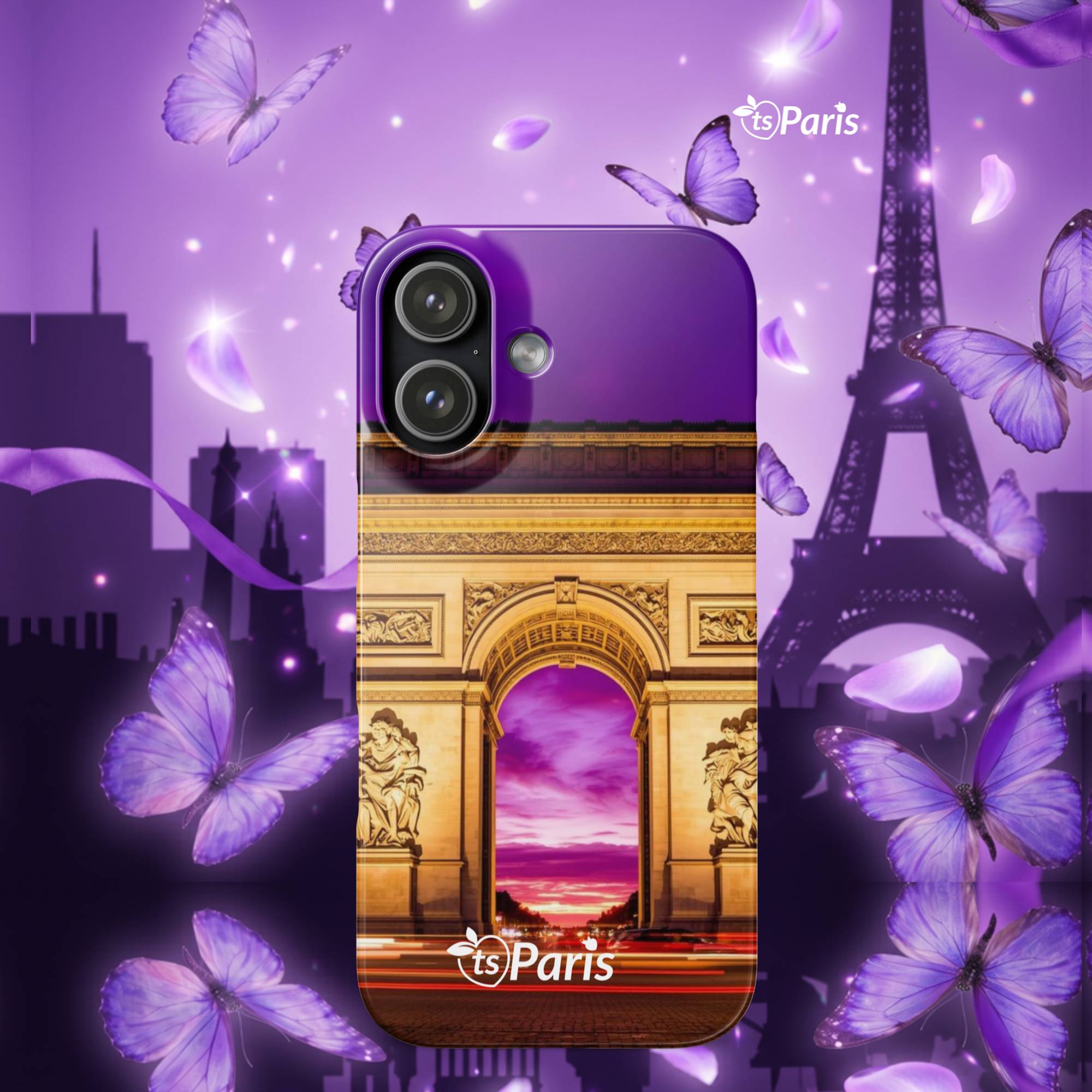tsgabrielle® • Paris - Arc de Triomphe • Snap Case Compatible with iPhone® • Latest Models - View 2