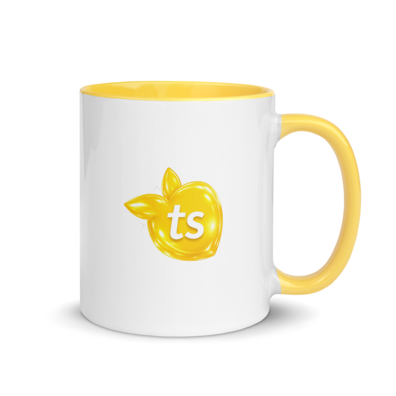 tsgabrielle® • White Mug with Color Inside • Yellow • 11 oz - View 12