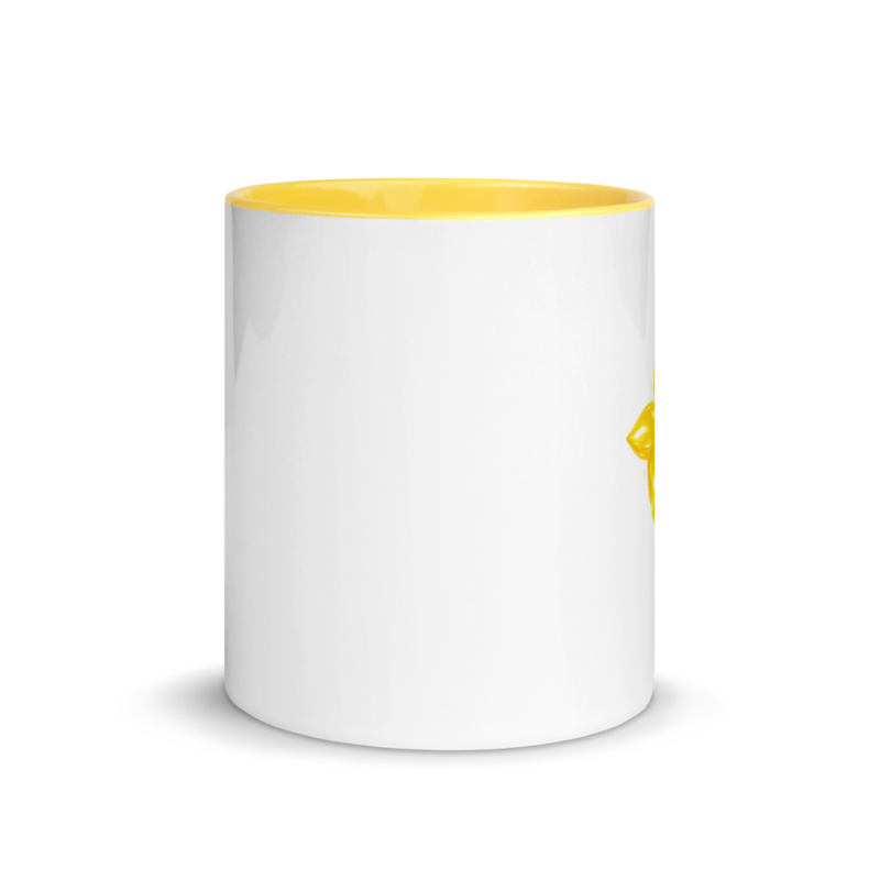 tsgabrielle® • White Mug with Color Inside • Yellow • 11 oz - View 2
