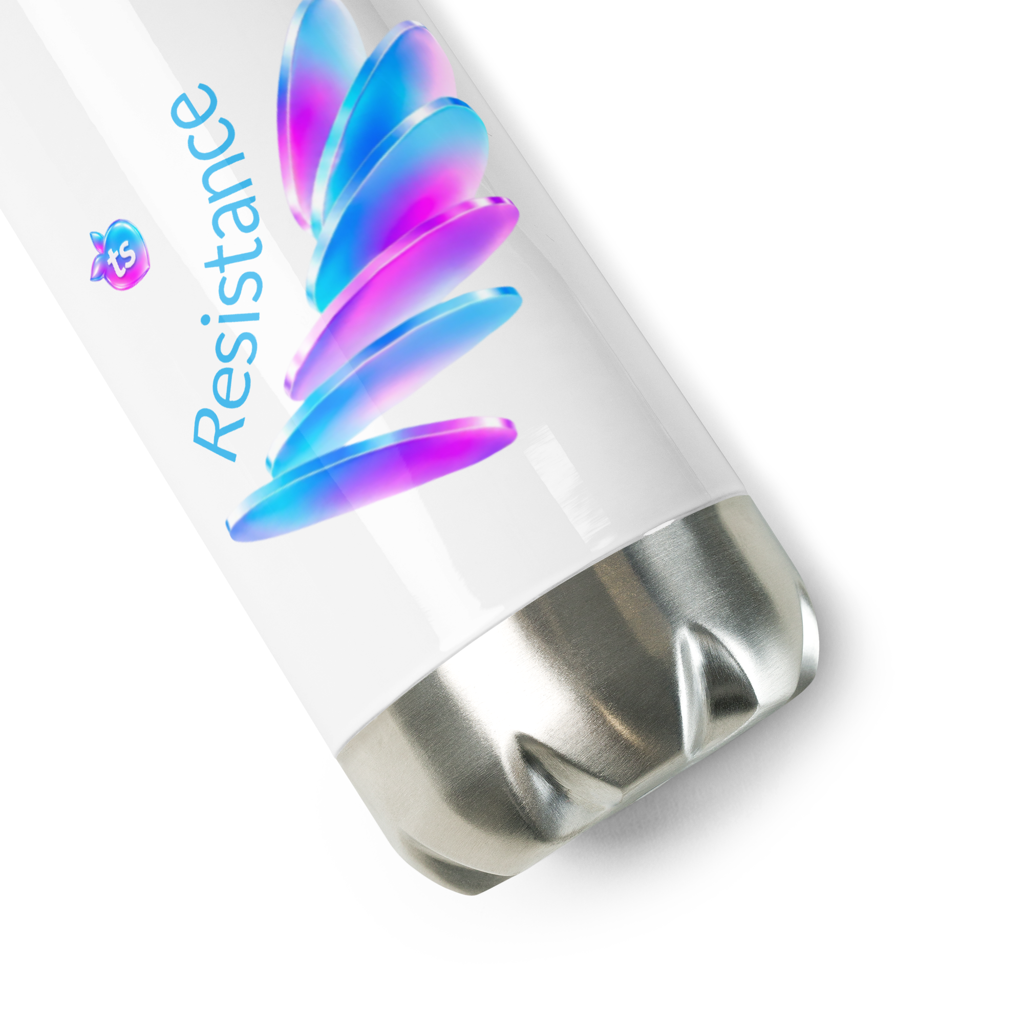 tsgabrielle® • Pride 26 • Water Bottle • White • Stainless Steel • 17 oz - View 4