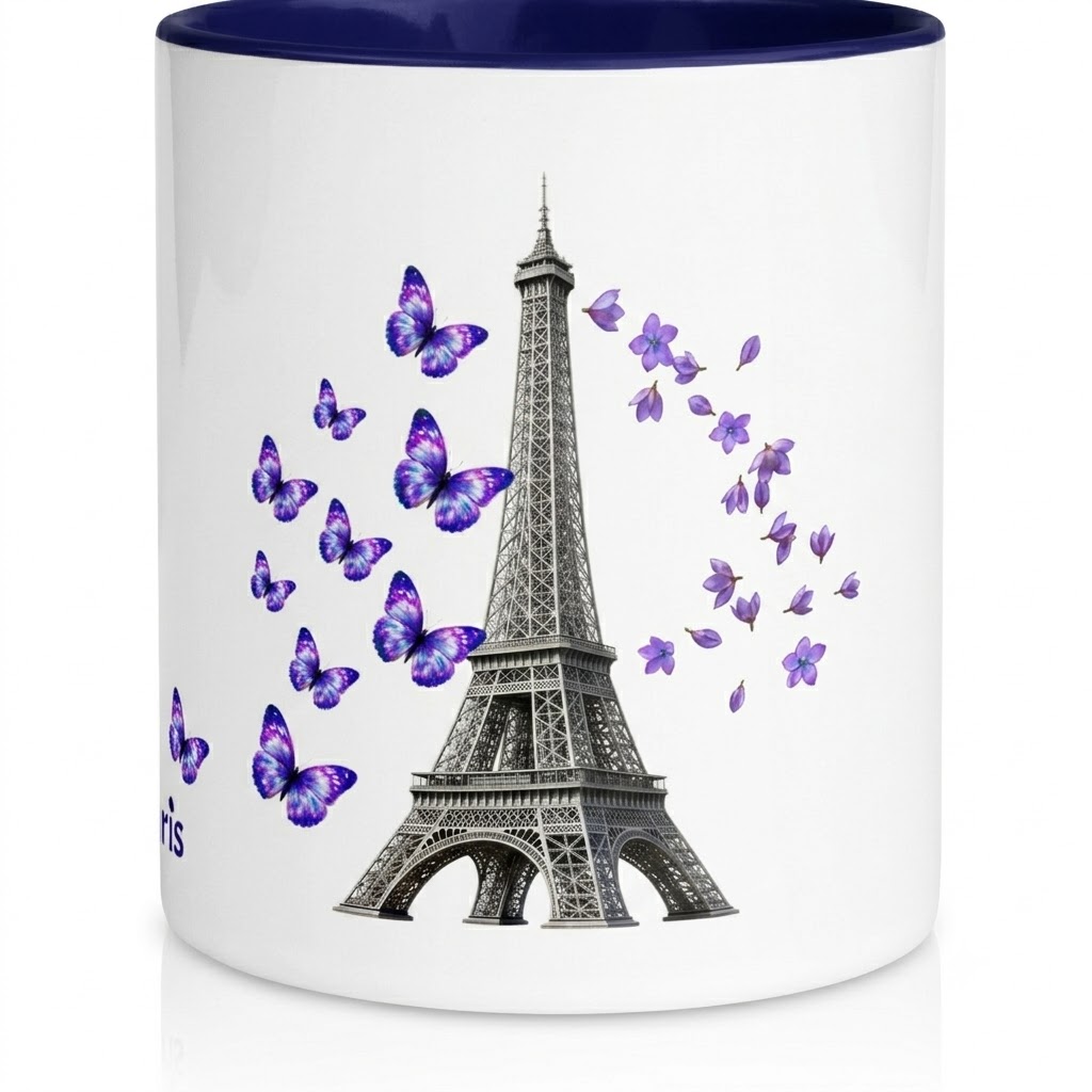 tsgabrielle® • Paris - La Tour Eiffel • Mug With Color Inside • Ceramic • 11 oz