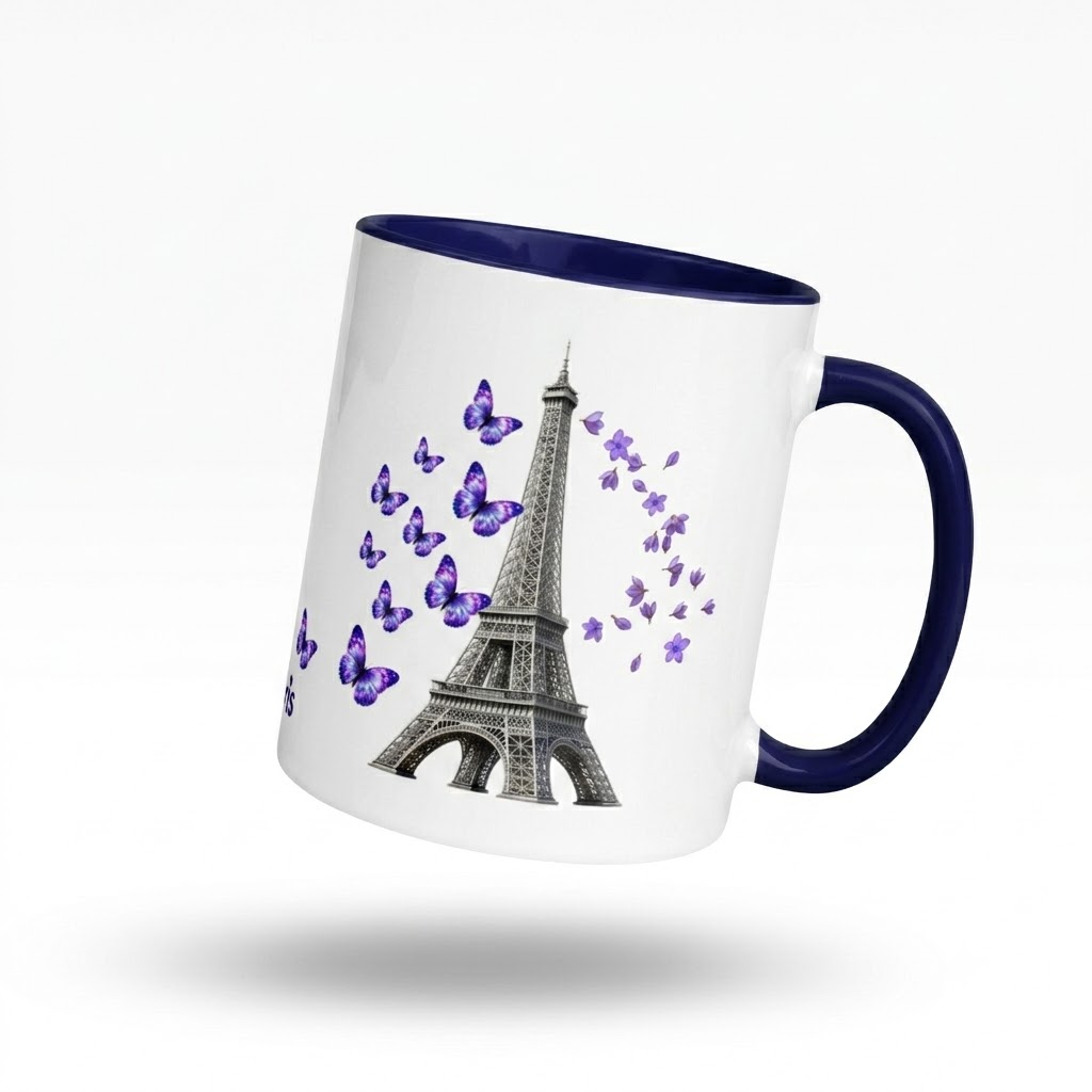 tsgabrielle® • Paris - La Tour Eiffel • Mug With Color Inside • Ceramic • 11 oz