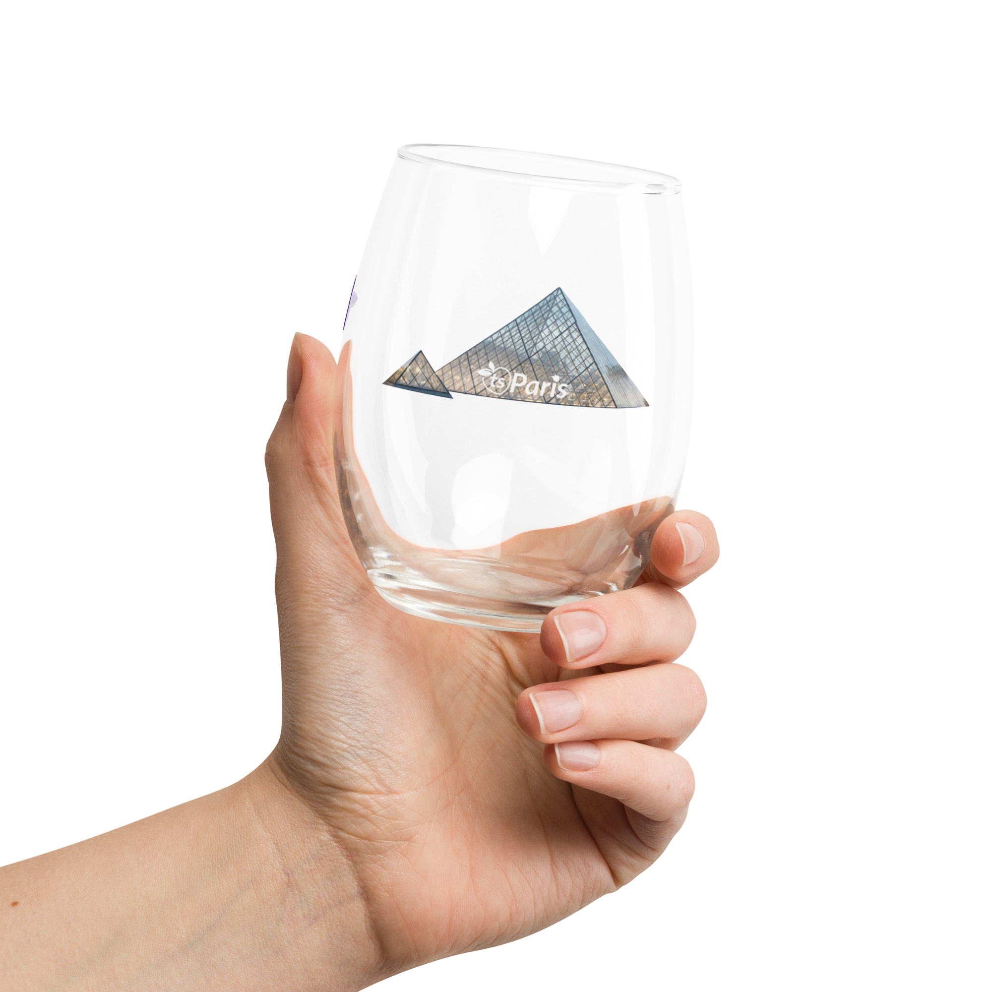 tsgabrielle® • Paris – The Louvre Pyramid • Stemless Wine Glass • 15 oz