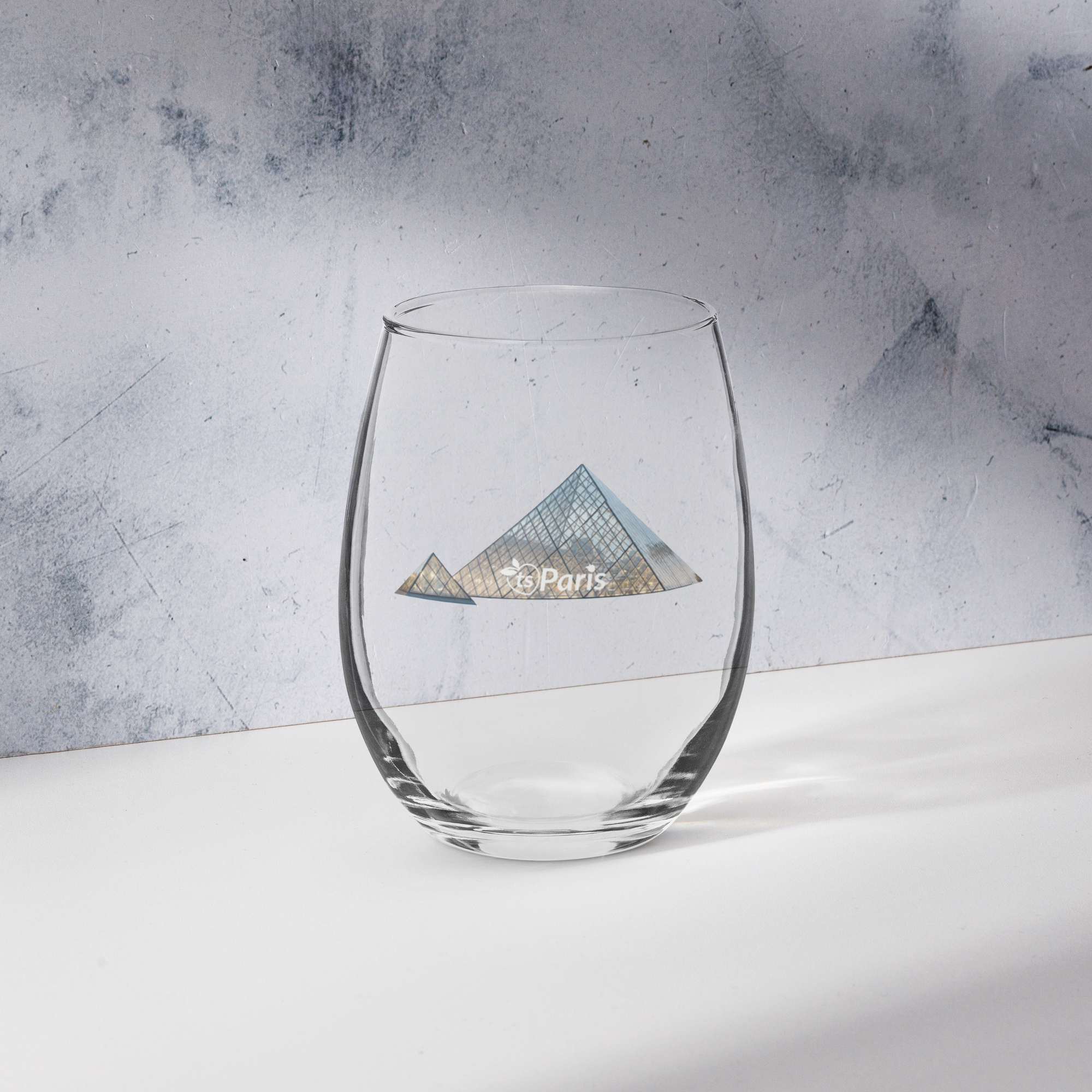 tsgabrielle® • Paris – The Louvre Pyramid • Stemless Wine Glass • 15 oz - View 13