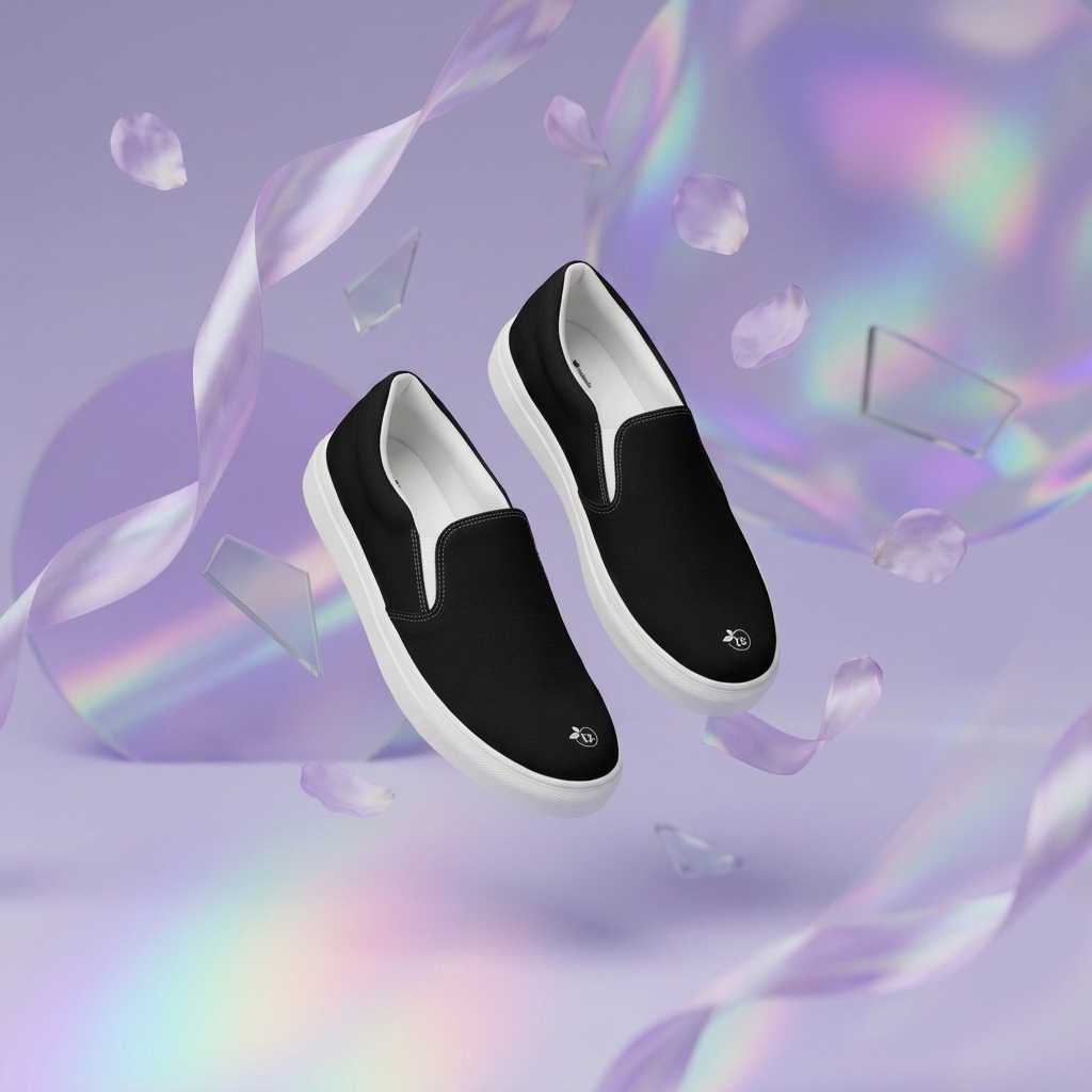 tsgabrielle® • For Him • Slip-On Canvas Shoes • Black