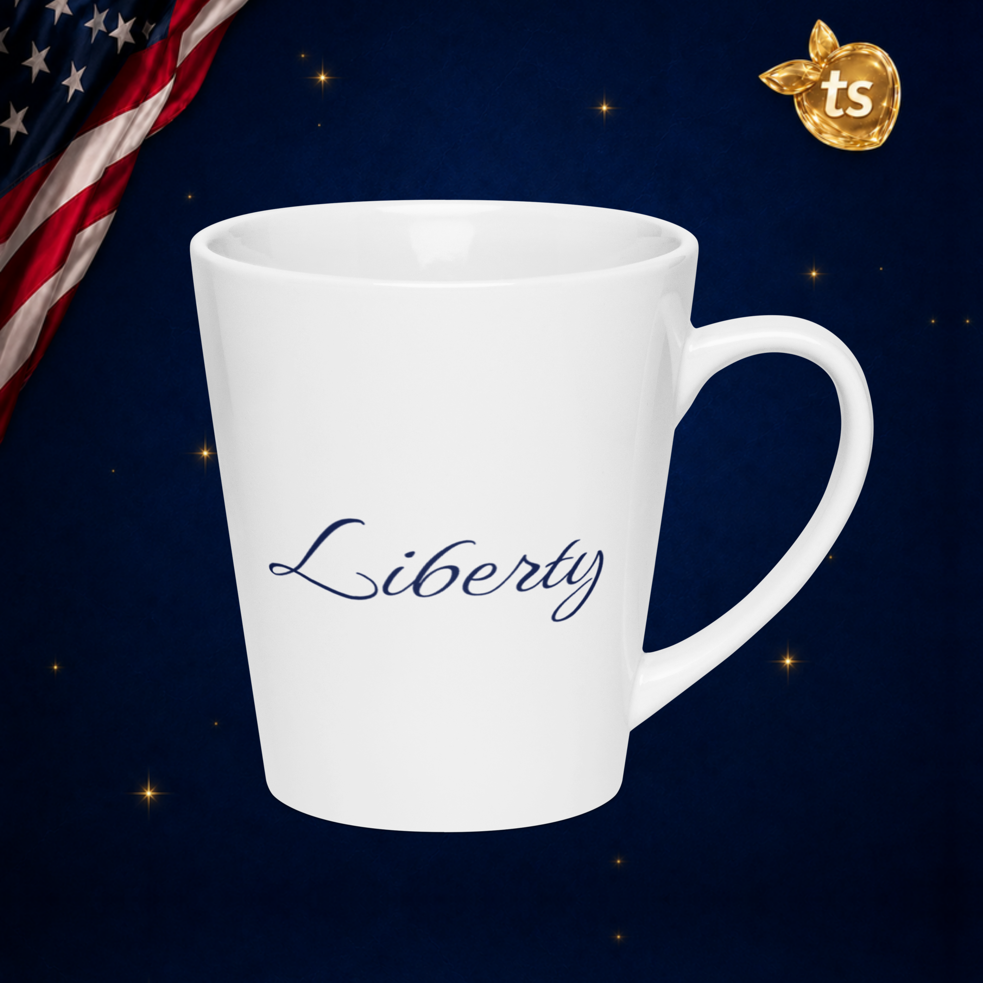 tsgabrielle® • Liberty • Latte Mug • White • 12 oz