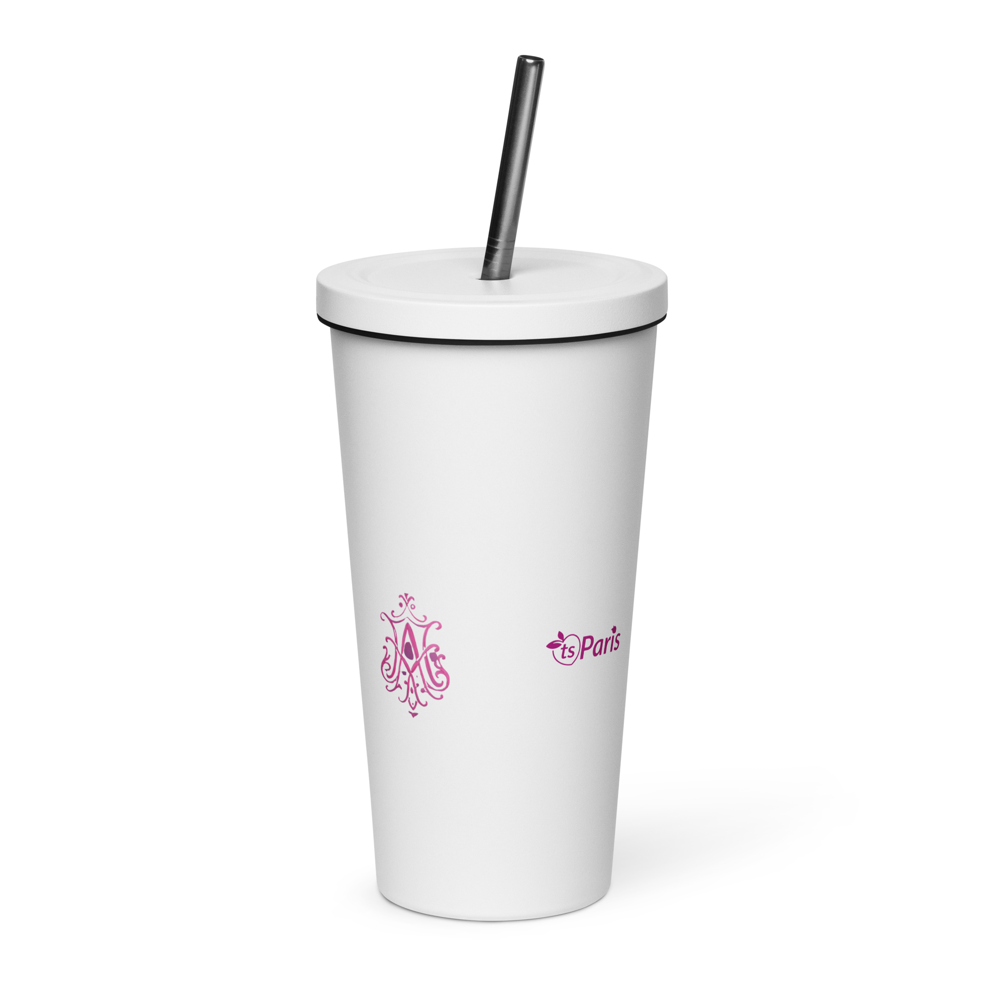 tsgabrielle® • Paris - Marie Antoinette • Tumbler • Stainless Steel • White • 20 oz