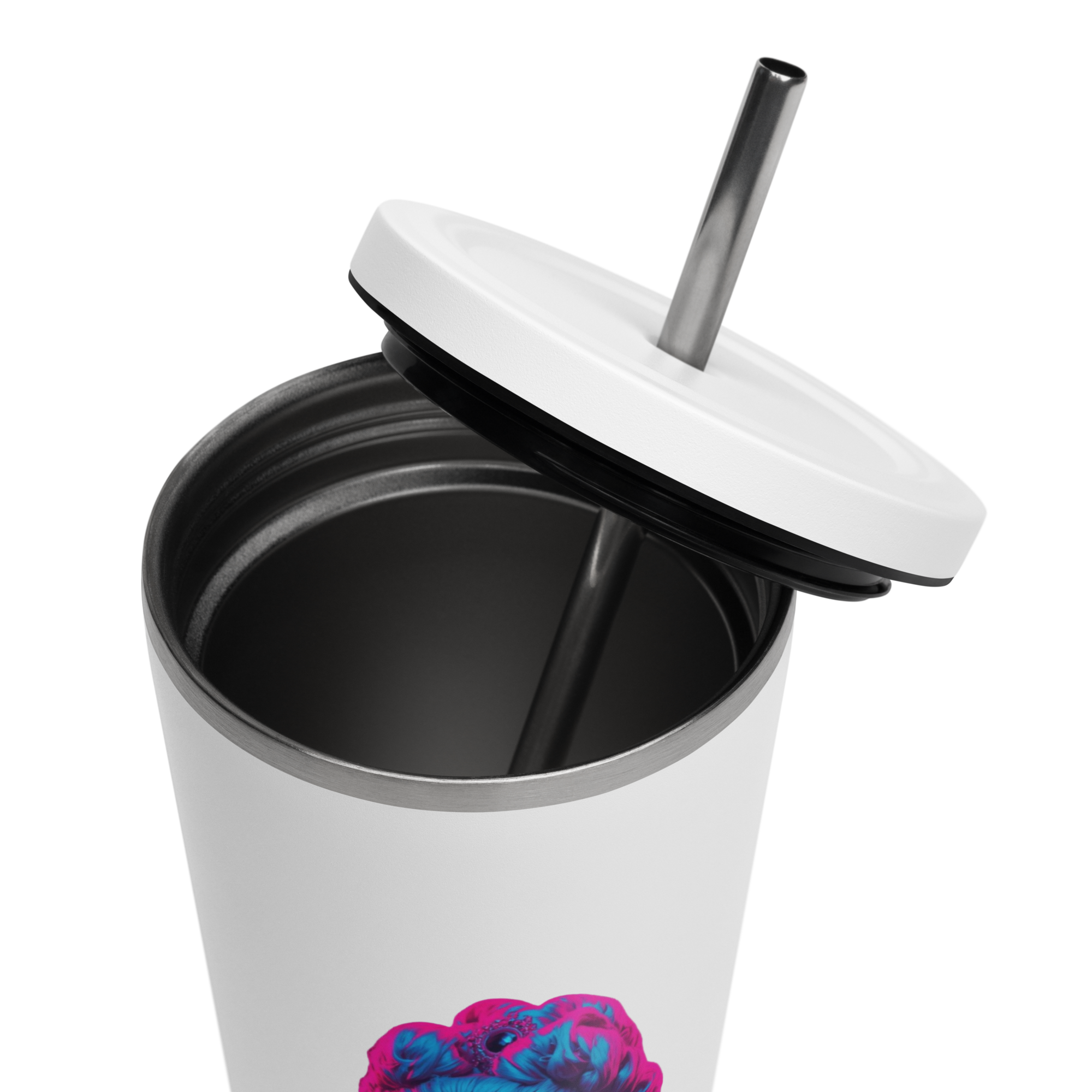 tsgabrielle® • Paris - Marie Antoinette • Tumbler • Stainless Steel • White • 20 oz - View 8