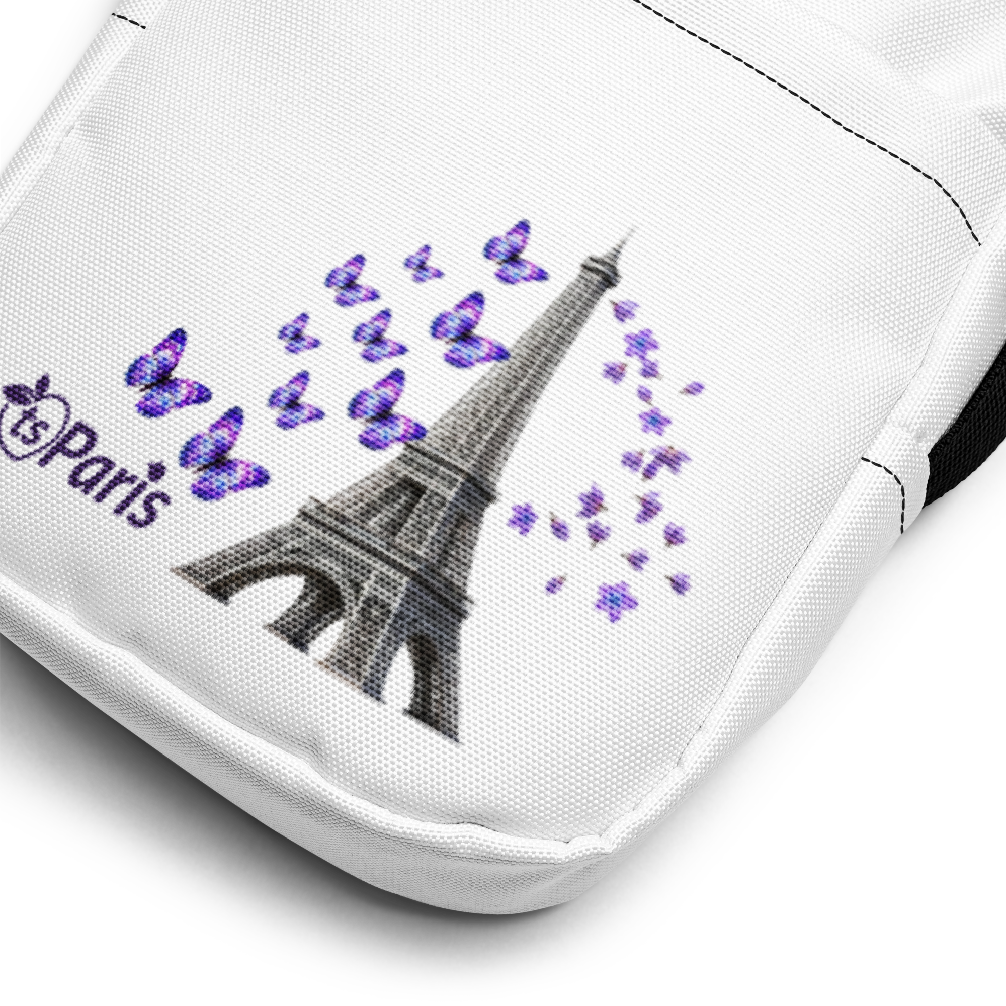 tsgabrielle® • Paris - La Tour Eiffel • Utility Crossbody Bag • White - View 6