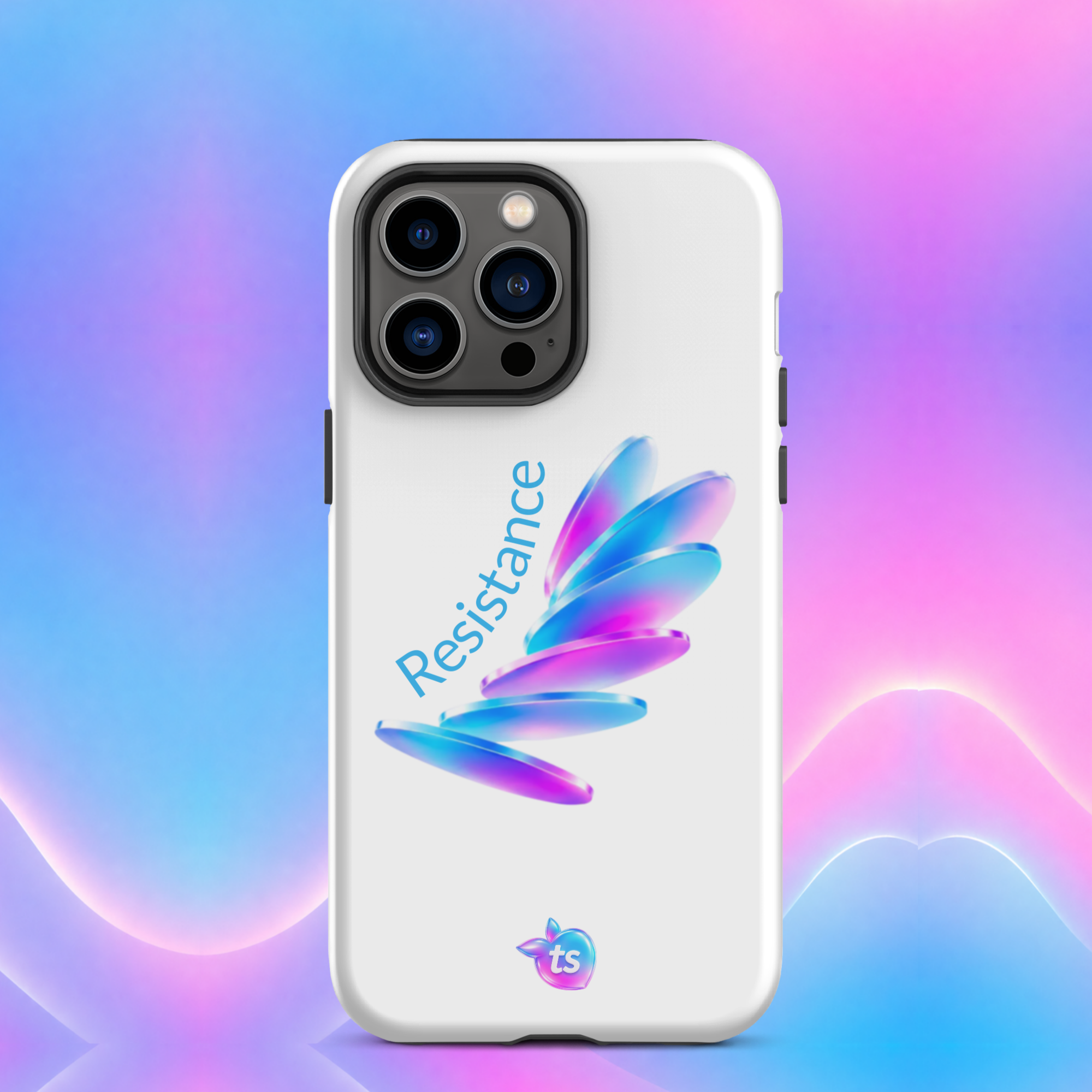 tsgabrielle® • Pride 26 - Resistance • Snap Case Compatible with iPhone® • White • Glossy • Latest Models