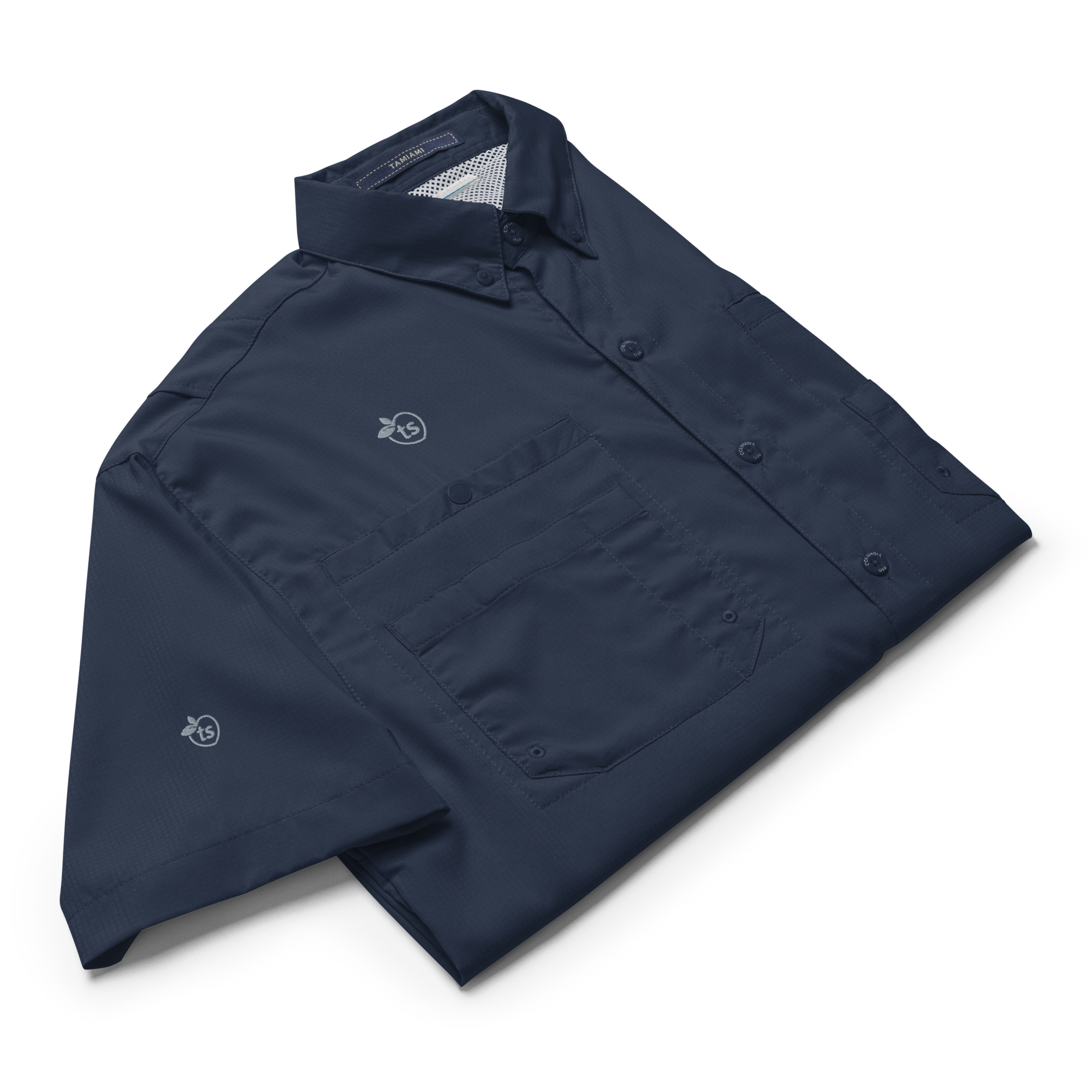 Columbia® by tsgabrielle® • Men's • Short Sleeve Button Shirt • Dark Colors