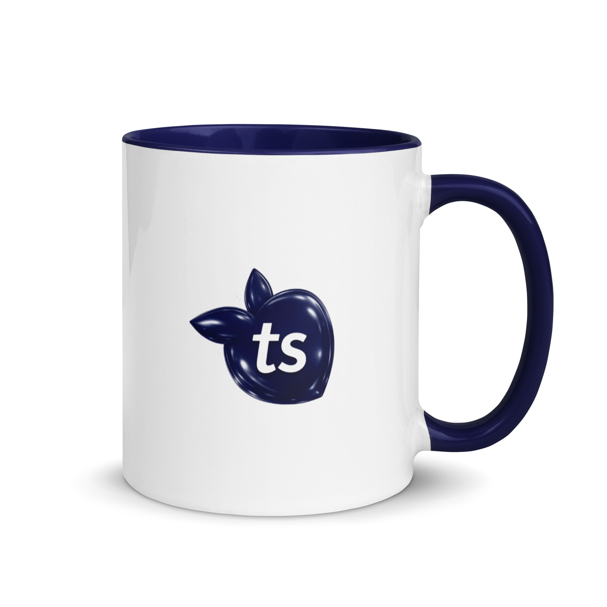 tsgabrielle® • Mug with Color Dark Blue Inside • Ceramic • 11 oz