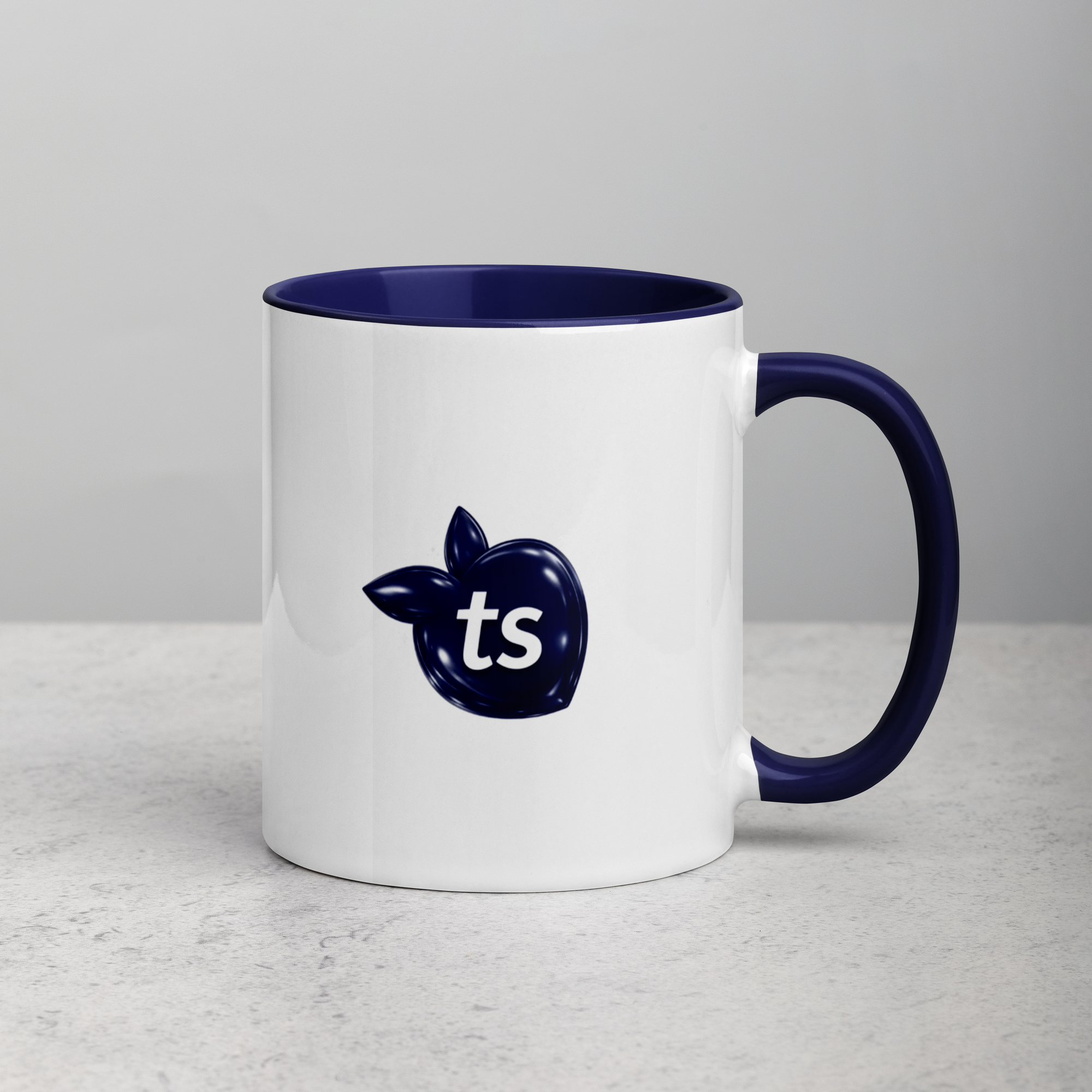 tsgabrielle® • Mug with Color Dark Blue Inside • Ceramic • 11 oz - View 3