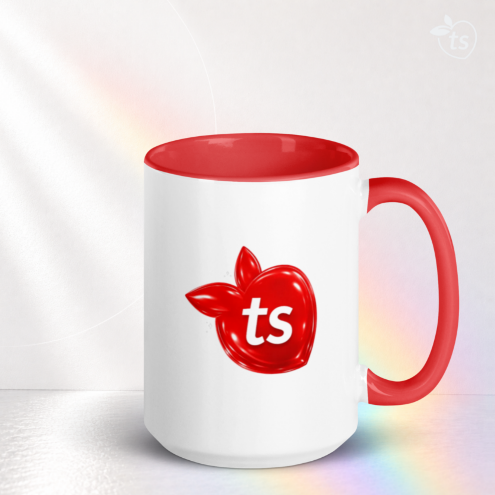 tsgabrielle® • Mug with Color Red Inside • Ceramic • 2 Sizes