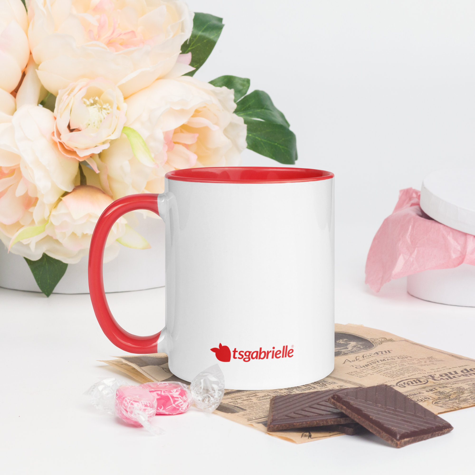 tsgabrielle® • Mug with Color Red Inside • Ceramic • 2 Sizes - View 8