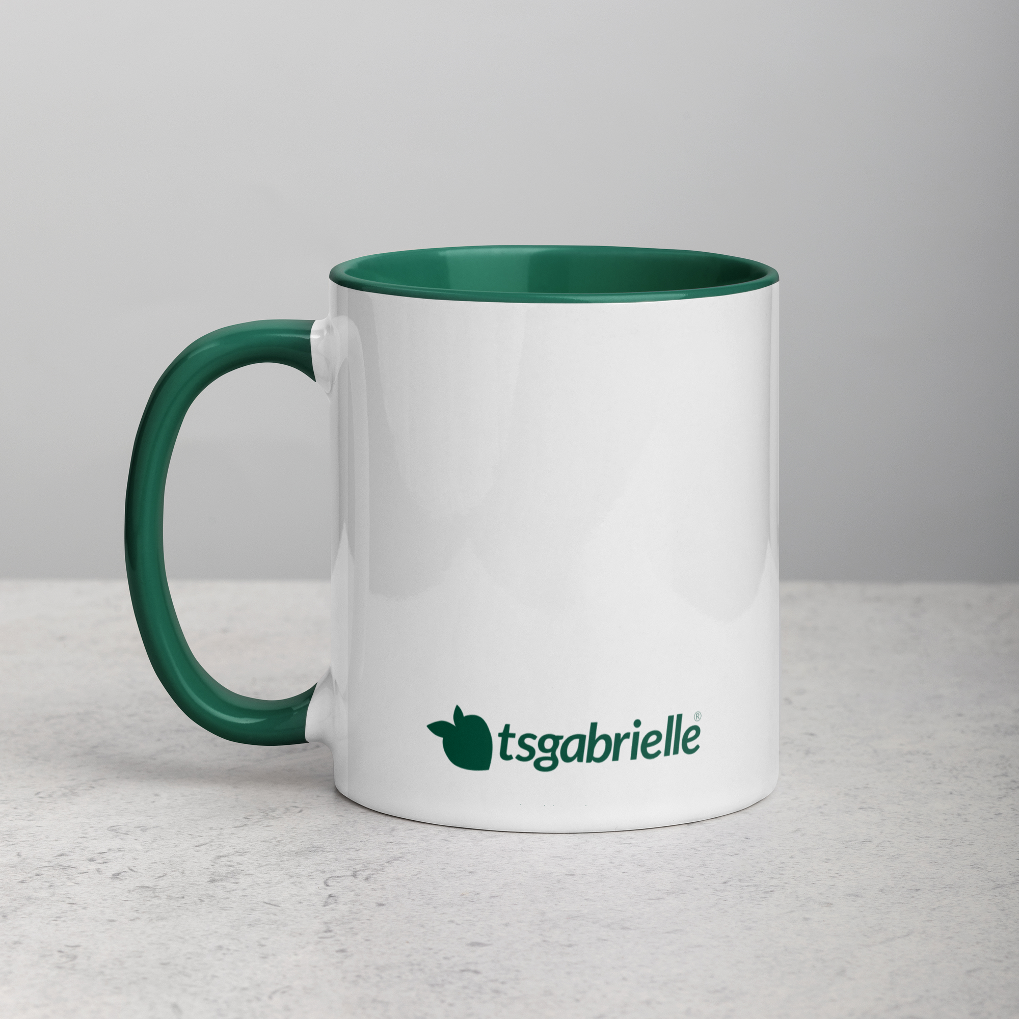 tsgabrielle® • Mug with Color Dark Green Inside • Ceramic • 2 Sizes - View 6