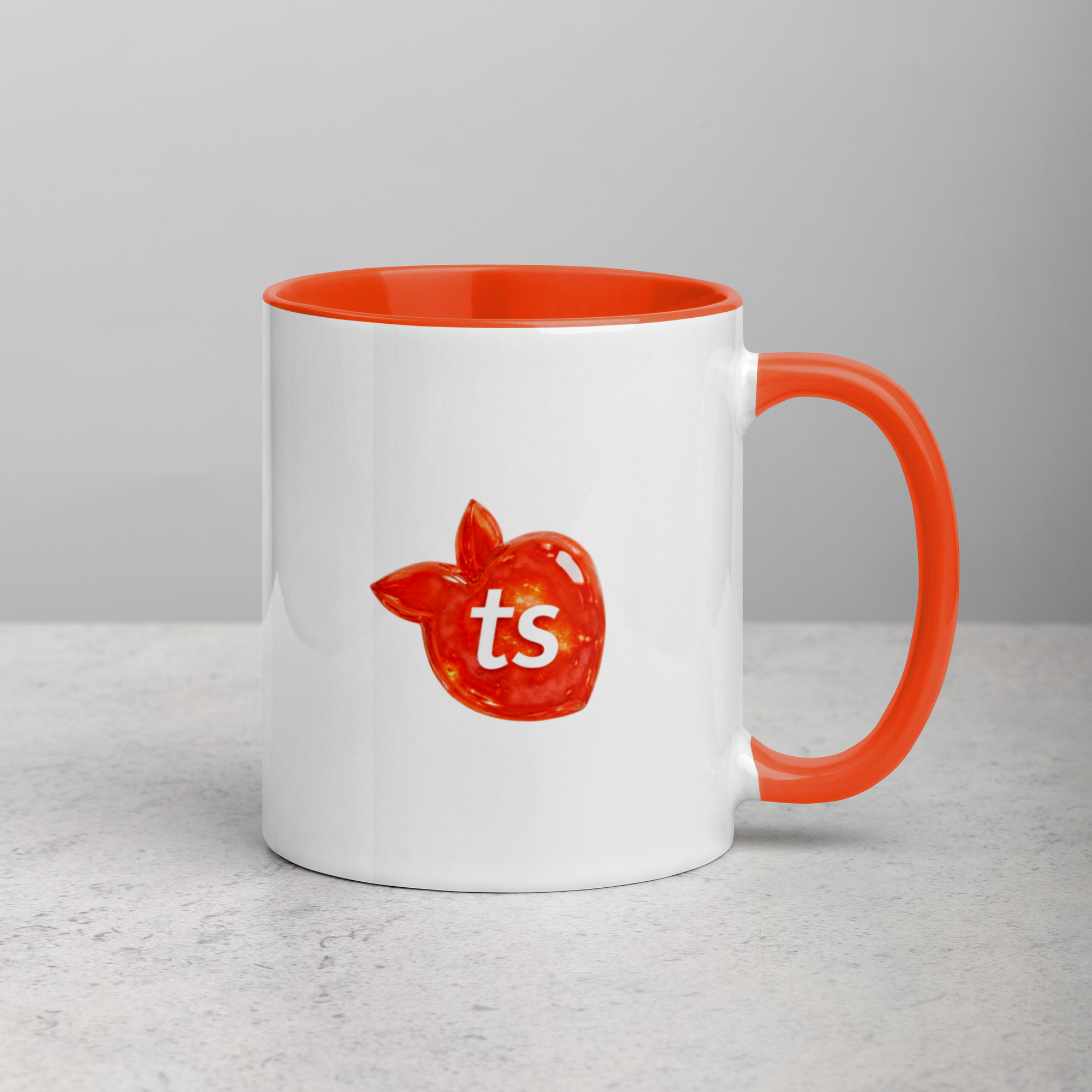 tsgabrielle® • Mug with Color Orange Inside • Ceramic • 11 oz - View 9