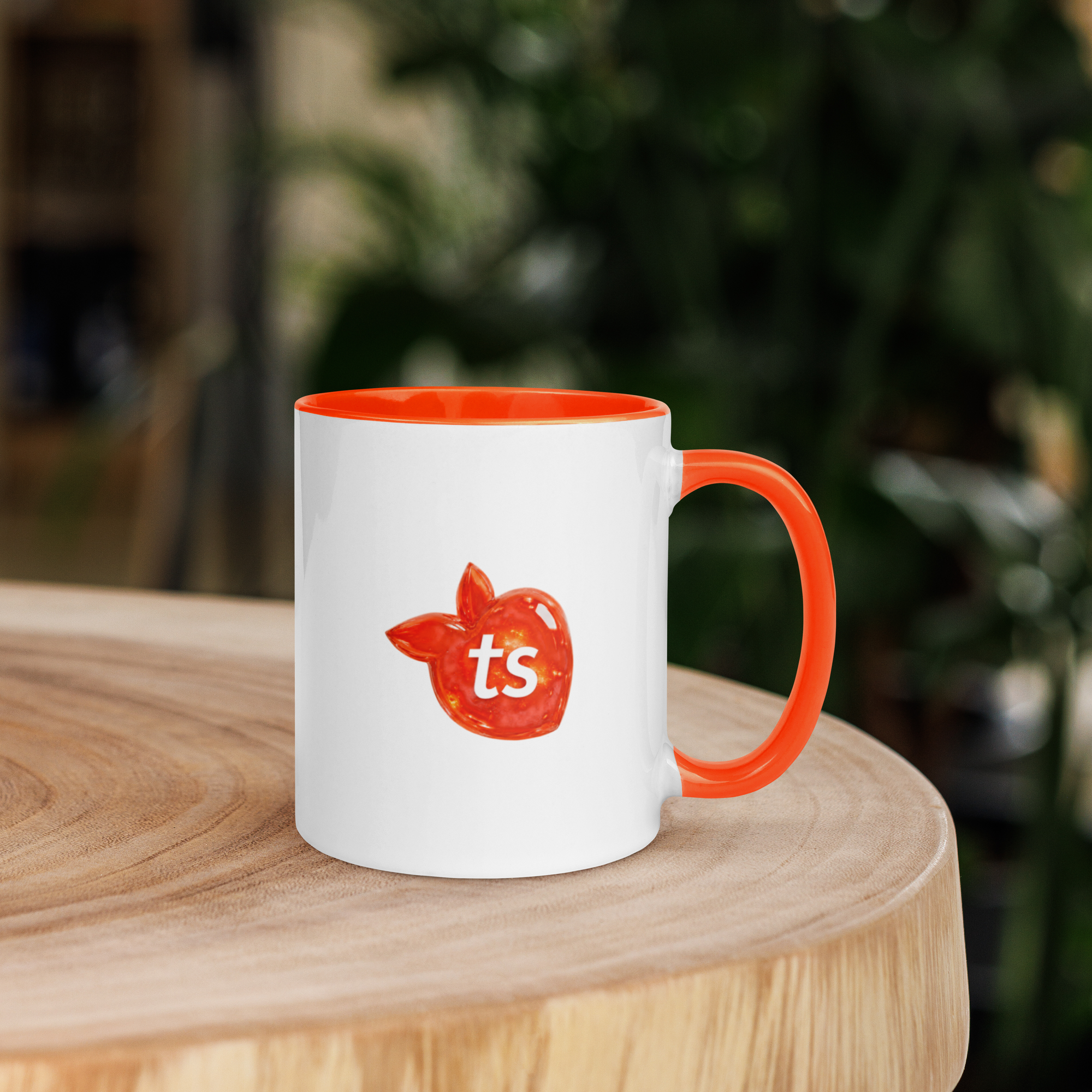 tsgabrielle® • Mug with Color Orange Inside • Ceramic • 11 oz - View 12