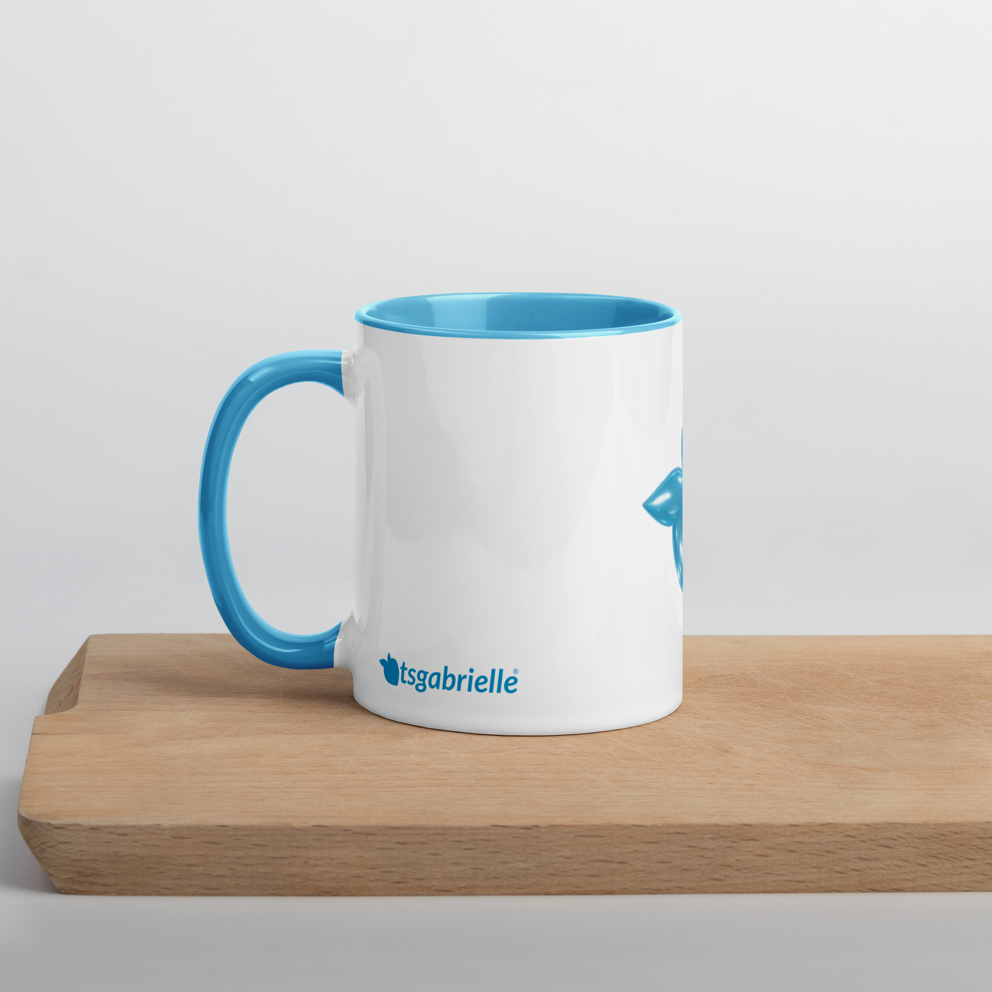tsgabrielle® • Mug with Color Light Blue Inside • Ceramic • 2 Sizes - View 7