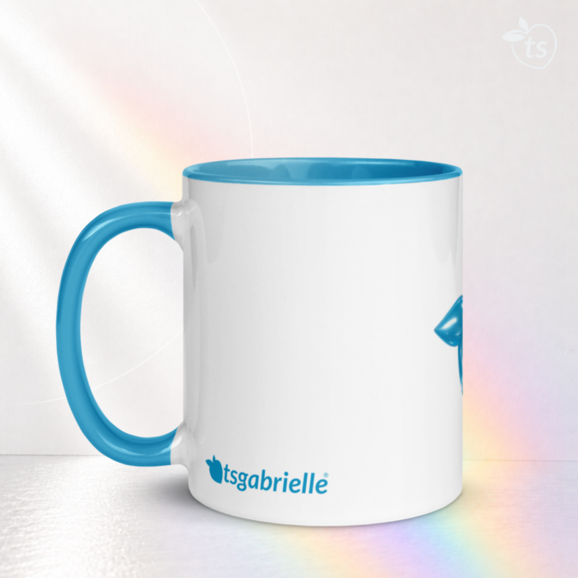 tsgabrielle® • Mug with Color Light Blue Inside • Ceramic • 2 Sizes - View 15