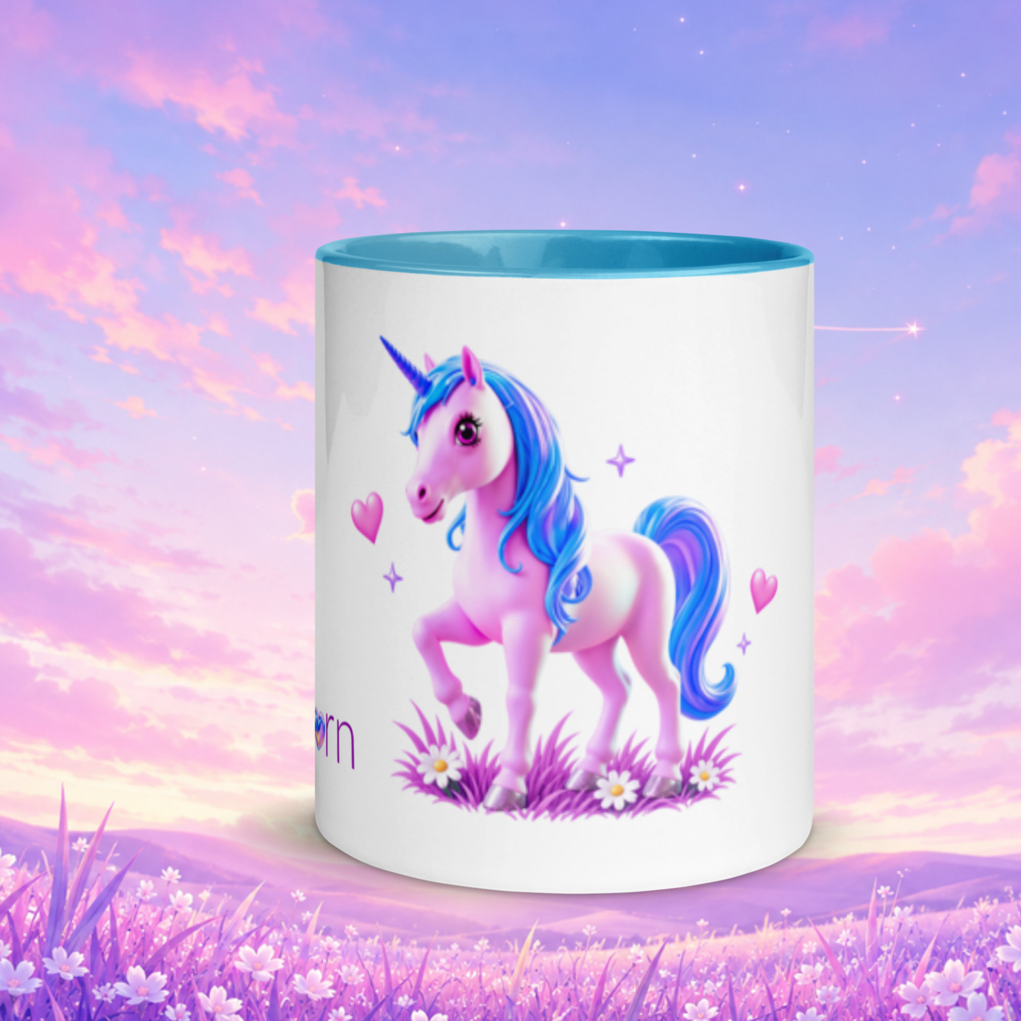 tsgabrielle® • Mug with Color Inside • Unicorn - Seraphina • Ceramic • 2 Sizes